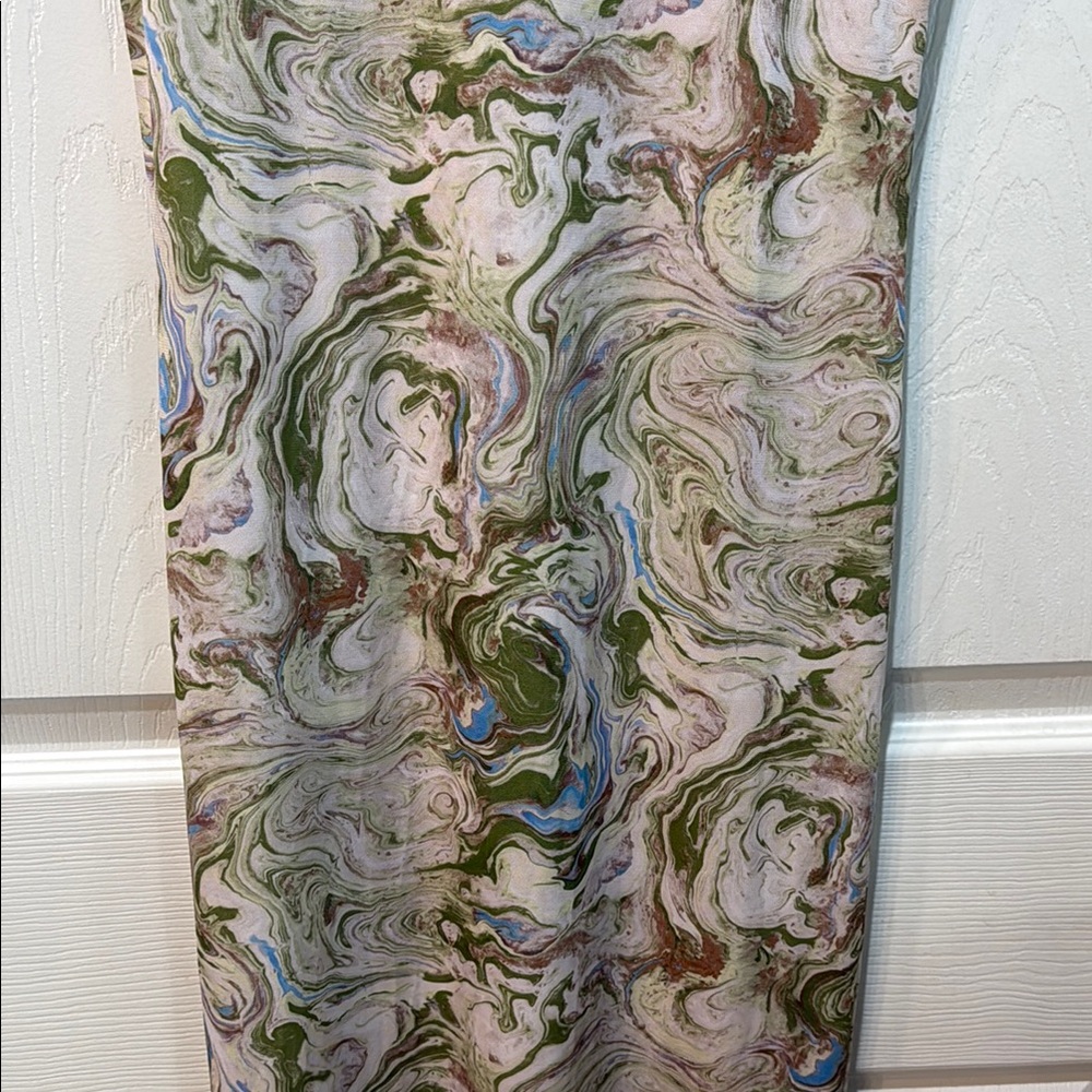 (D8) Wilfred XS Elegant Marble Print Sleeveless Dress - Picture 5 of 6